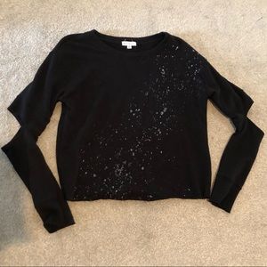 SOCIALITE elbow cut-out top